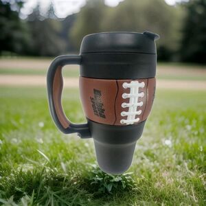 Bubba Sport Football Insulated Drink Travel Mug 34 oz Pre-owned Hot Cold Handle